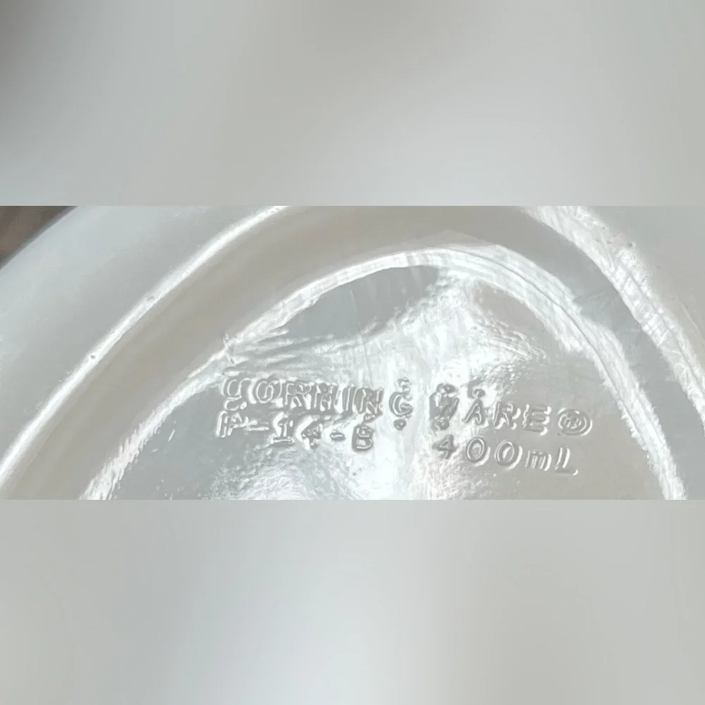 Corningware white ceramic bakeware dish small P-14-B